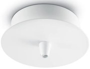 Ideallux rosone standard 1 luce bianco