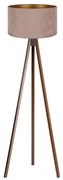 Brilagi - Lampada con piedistallo VELVET 1xE27/60W/230V wenge/beige