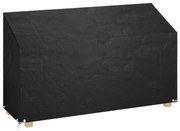Copri panca da giardino 12 occhielli 210x70x70/88cm polietilene