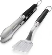 Set 2 utensili per barbecue inox 6645