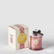 EDG - Candela Profumata GOLDLILY H 13 con cupola vetro Enzo De Gasperi soft roses