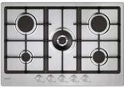 Moderna CHG74WTX. Colore del prodotto: Acciaio inox, Posizionamento dell'apparecchio: Da incasso, Dimensione della larghezza del piano cottura: 74.5