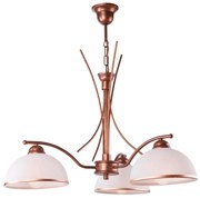 Lampadario a sospensione con catena PATRYCJA 3xE27/60W/230V