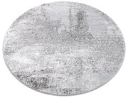 Tappeto MEFE moderno  Cerchio 8731 Vintage - Structural due livelli di pile grigio