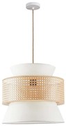 Lampadario a sospensione con filo GRENADA 1xE27/20W/230V diametro 40 cm beige