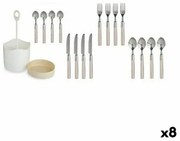 Set di Posate Beige Acciaio inossidabile (8 Unità)