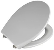 WENKO 22402100-WC sedile WC SAMOS 44,5x37,5 cm grigio/argento