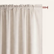 Tenda in velluto beige chiaro CHARMY per nastro 140 x 250 cm