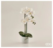 EDG - Enzo De Gasperi Pianta artificiale con vaso Orchidea h 55