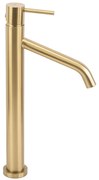 Rubinetto da lavabo Rea Level Brush Gold High