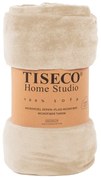 Coperta in micropile beige, 130 x 160 cm - Tiseco Home Studio