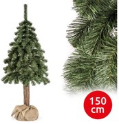 Albero di Natale su tronco NATURAL 150 cm abete