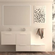 Base per mobile bagno Modula BADEN HAUS 1 cassetto P 45 x L 120 x H 27 cm bianco opaco