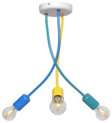 Lampadario per bambini a sospensione con supporto rigido HARVARD 3xE27/15W/230V