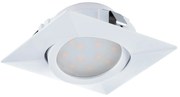 Faretto Ad Incasso Contemporaneo Pineda Policarbonato Bianco 3 Led 4,9W