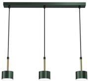 Lampadario su corda ARENA 3xGX53/11W/230V verde/oro