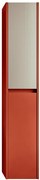 Colonna per mobile bagno Niwa 2 ante P 27 x L 30 x H 160 cm laccato opaco paprika con vetro sabbia