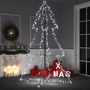 Albero di Natale a Cono con LED per Interni Esterni, Albero di Natale a Cono 240 LED per Interni Esterni 118x180 cm III