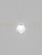 Puppet ring sospensione m bianco sfumato oro satinato 1 luce attacc...