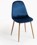 Sedia Teok Velluto - Blu