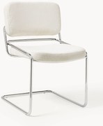 Sedia cantilever in velluto a coste Don