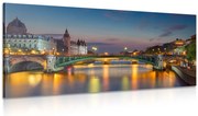 Stampa su tela – Panorama abbagliante di Parigi