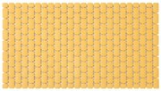 Tappetino antiscivolo doccia giallo 40x73 cm in plastica Spring