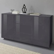 Credenza Bloom Sideboard Antracite Laccato - 160 x 41,4 x 86 cm