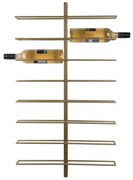 Portabottiglie da parete in metallo color oro numero di bottiglie 16 Dual - PT LIVING
