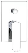 Rubinetto per doccia getto laminare cristallino ad incasso monocomando Zefir cromo lucido AQUASANIT