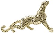 Statua di Leopardo Elegante Seduta 33x7,7x19,5 cm