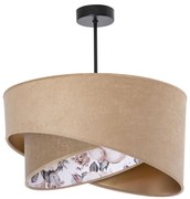 Lampadario a sospensione con supporto rigido 1xE27/60W/230V beige
