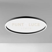 Aela p/g - plafoniera led in alluminio nero 3000k-4000k 3800-390lm ...