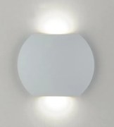 Applique led ultrasottile miura bianca in alluminio 2x3w 520lm cct ...