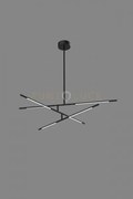 Lampadario a soffitto 6 luci tabular md18001070-6ablk nero