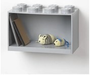 Mensola a muro grigia per bambini Brick 8 - LEGO®