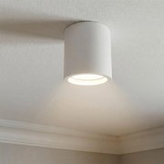 Plafoniera Ø70 x 70mm GU10 in Gesso Pitturabile Cilindrica