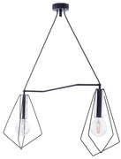 Jupiter 1662 - Lampadario a sospensione con filo KAIR 2xE27/60W/230V nero/cromo