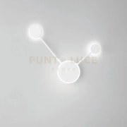 Plafoniera led etere bianca 10w 1380lm cct 33x6x45cm led-etere-pl2 bco