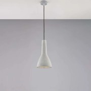 Bonetti Illumina Sospensione in ferro laccato grigio con diffusore in cemento diametro 17 - 1 luce