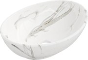 Mexen Elza lavabo da appoggio 40 x 33 cm, pietra bianca - 21014082