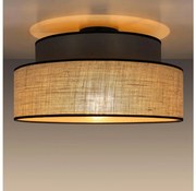 Plafoniera BOHO 1xE27/60W/230V diametro 40 cm marrone/beige