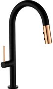 Rubinetto da cucina REA APOLLO Black/Rose Gold