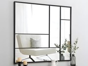 Specchio industriale L.150 x H.130 cm in Metallo Nero - MALDONIA