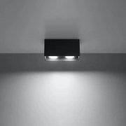 Applique Rettangolare da soffitto 2xGU10 QUAD in alluminio