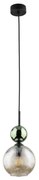 SOPHIA lampada a sospensione con cavo 1xE14/10W/230V nero/verde/beige fumé