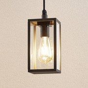 Lindby lampada a sospensione da esterno Filimon, antracite, 22 cm, IP44, E27