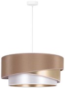 Duolla - Lampadario a sospensione con filo KOBO 1xE27/15W/230V diametro 45 cm beige/oro/bianco