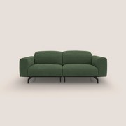 Sakura divano in piuma d'oca modulare componibile in morbido tessuto fiammato impermeabile T14 verde