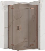 Cabina doccia REA Hugo Double 80x80 Copper Brush